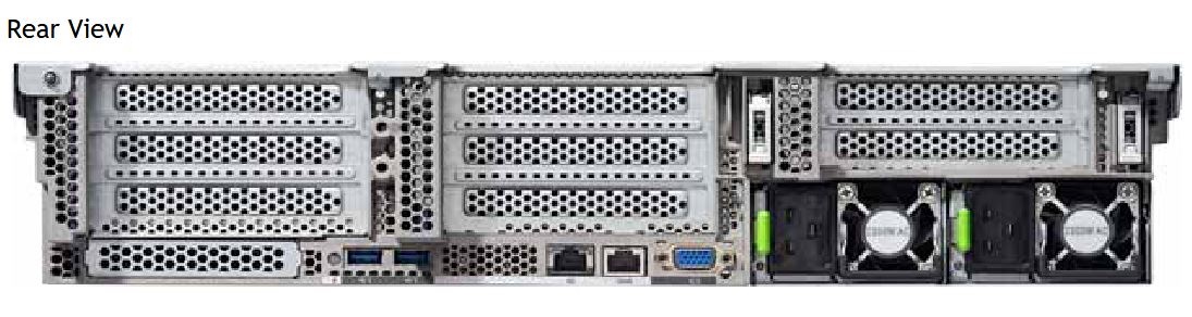 Cisco UCS C240 M8 Rear View